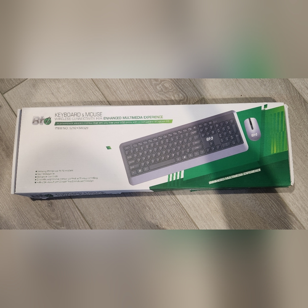 BTO Wireless Keyboard and mouse - Black